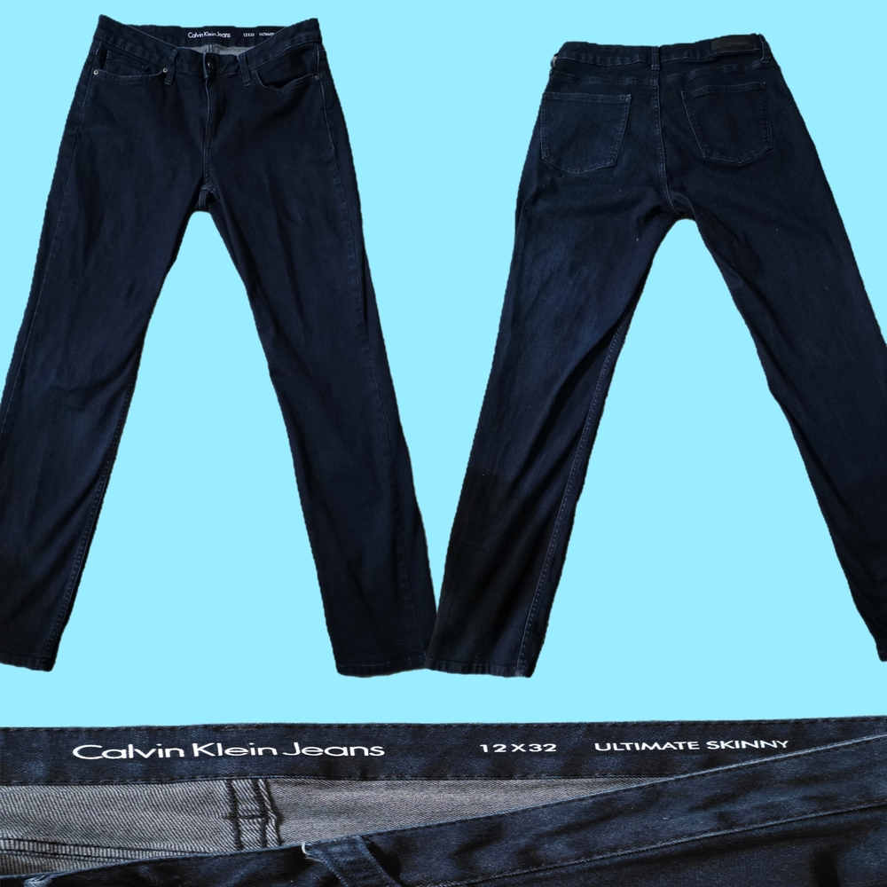 Calvin Klein Women's Navy Blue Ultimate Skinny Jeans